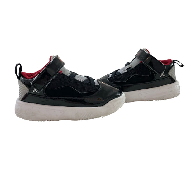 Nike Jordan Black Patent Mid-Top Sneakers - Size 9C
