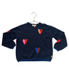 Catimini Navy Heart Sweater - Size 6