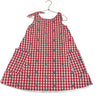 Hanna Andersson Red Check Embroidered Flower Dress - Sizde 6-7