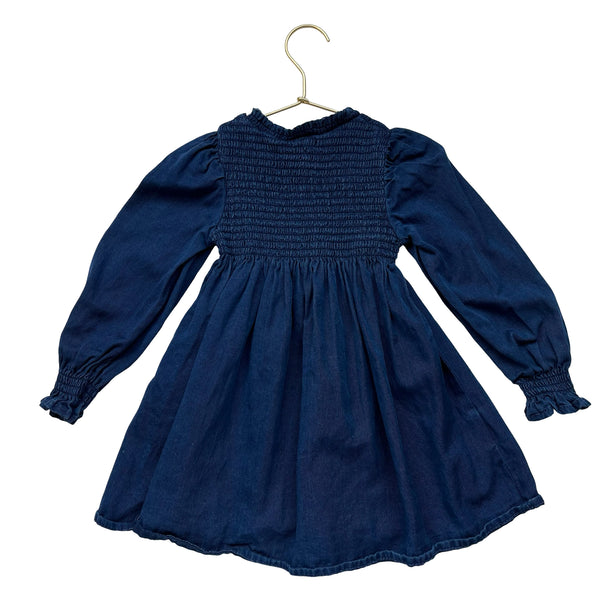 Mayoral Navy Smocked Dress - Size 36 Mo