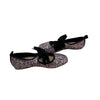 Old Navy Multi-Color Glitter & Black Velvet Bow Shoes - Size 1Y