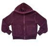 Zella Plum Revesible Fleece & Sherpa Hooded Jacket - Size S 7-8