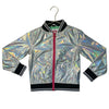 Appaman Silver Metallic Iridescent Lightweight Jacket - Size 7