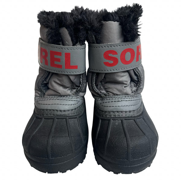Sorel Gray, Red, Black Winter Boots - Size 6