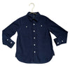 Janie and Jack Navy Corduroy Button Down Shirt - Size 4