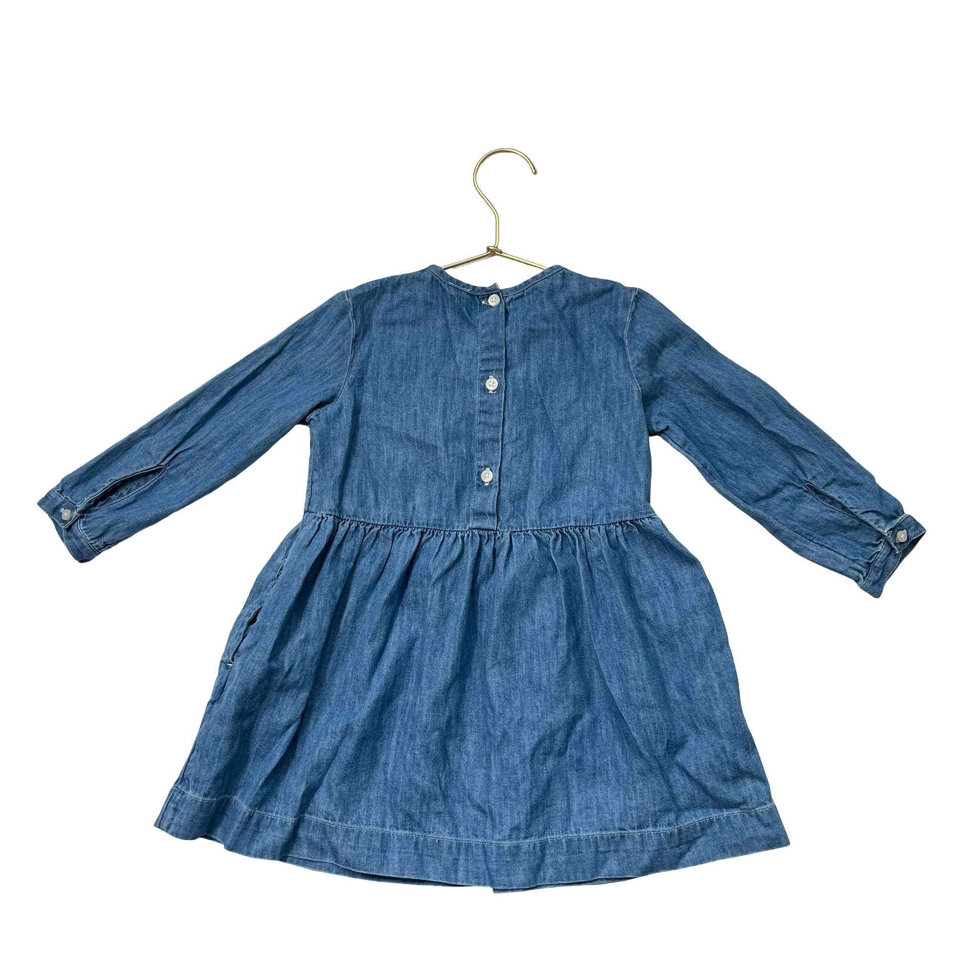 Primary Chambray Dress - Size 3