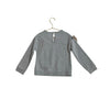 Design History Gray & Peach Metallic Ruffle Light Sweatshirt - Size 5 - Bounce Mkt