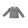 Design History Gray & Peach Metallic Ruffle Light Sweatshirt - Size 5 - Bounce Mkt