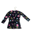 Deux Par Deux Black & Multi - Color Wildflower Tunic Shirt - Size 5 - Bounce Mkt