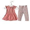 Deux Par Deux Pink Floral Set - Size 9 Mo - Bounce Mkt