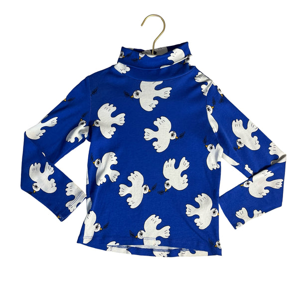 Mini Rodini x Wrangler Blue Dove Turtleneck - Size 5-7Y