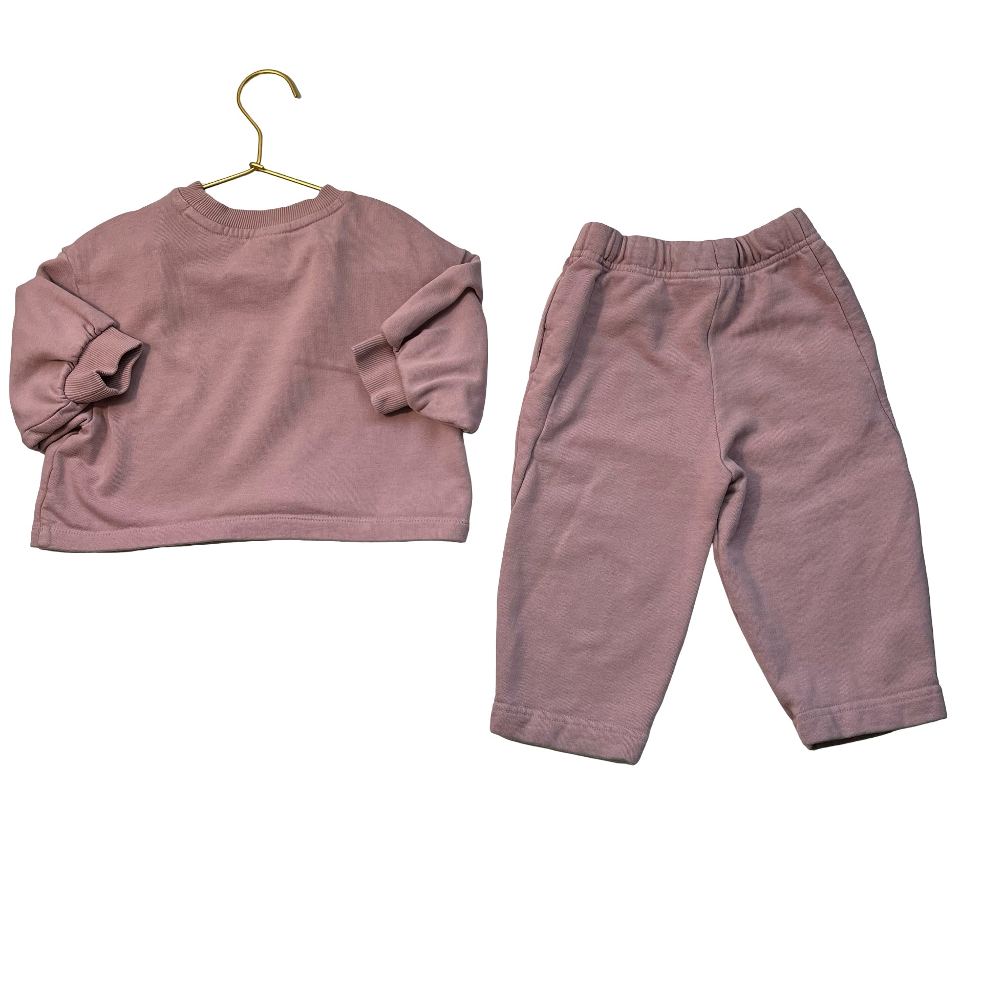 Hanna Andersson Lavender Sweatshirt & Wide-Leg Pants Set - Size 2T