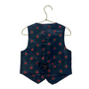 Janie and Jack Navy & Red Flower Print Vest - Size 4