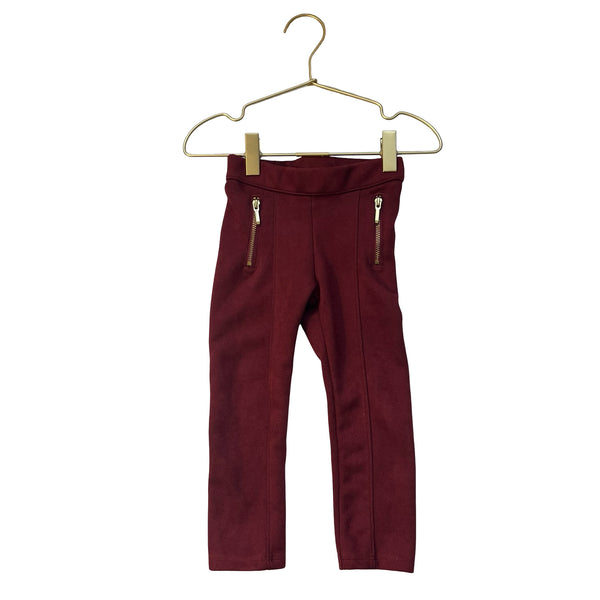 Janie and Jack Rust Faux Suede Pants - Size 2T