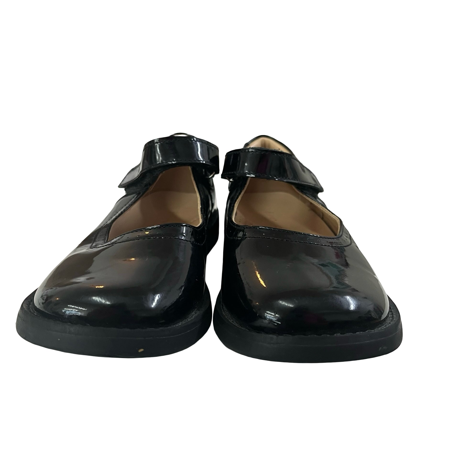 Elephantito Black Patent Leather Shoes - Size 12