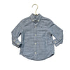Vineyard Vines Blue, White, Navy Check Button Down 'Whale Shirt'  - Size 2T