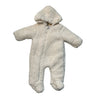 Zara Ivory Sherpa Footed Bunting - Size 0-1 Mo