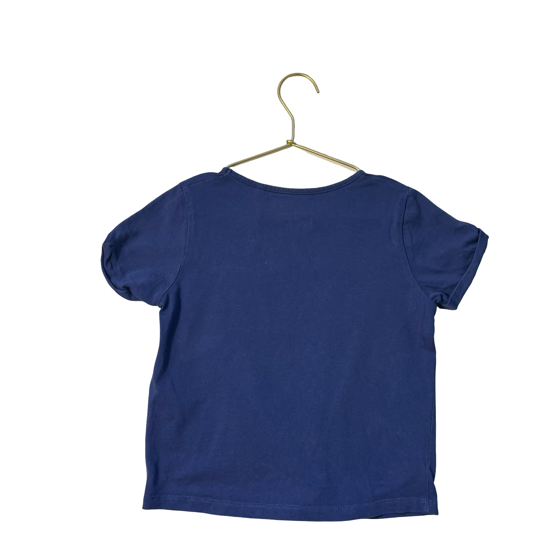 Boden Navy Strawberry Tie-Front T-Shirt - Size 7-8Y