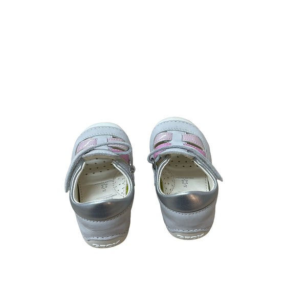 Geox Gray, Pink Leather Shoes New in Box - Size 5.5