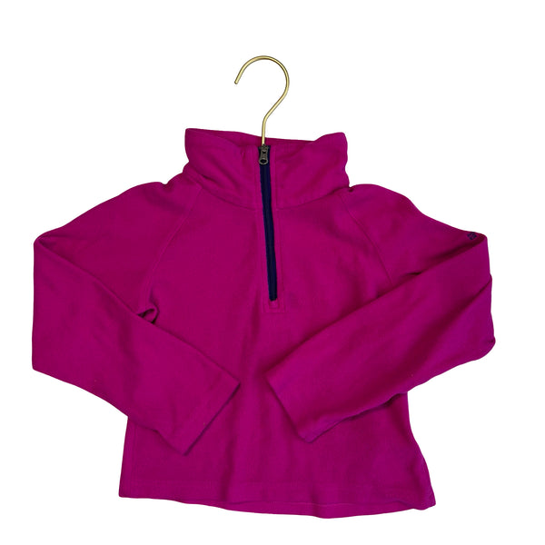 Columbia Pink Quarter-Zip Fleece Pullover - Size XXS 4-5