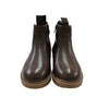 Nordstrom Brown 'Water Resistant' Faux Leather Ankle Boots - Size 1Y Big Kid