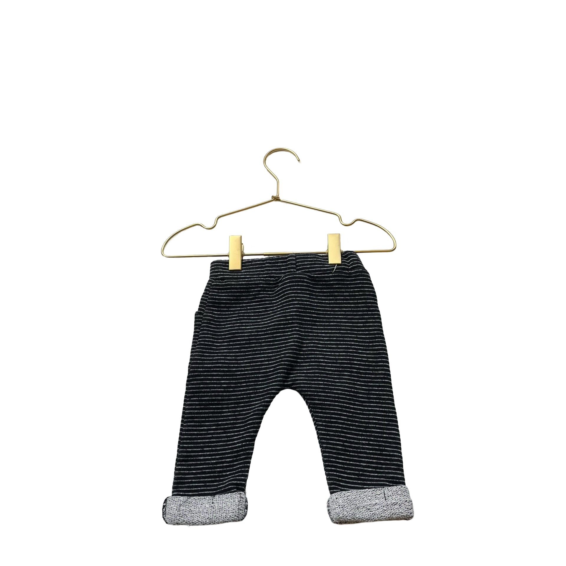Disney Black & White Striped Mickey Pants - Size 0 - 3 Mo - Bounce Mkt