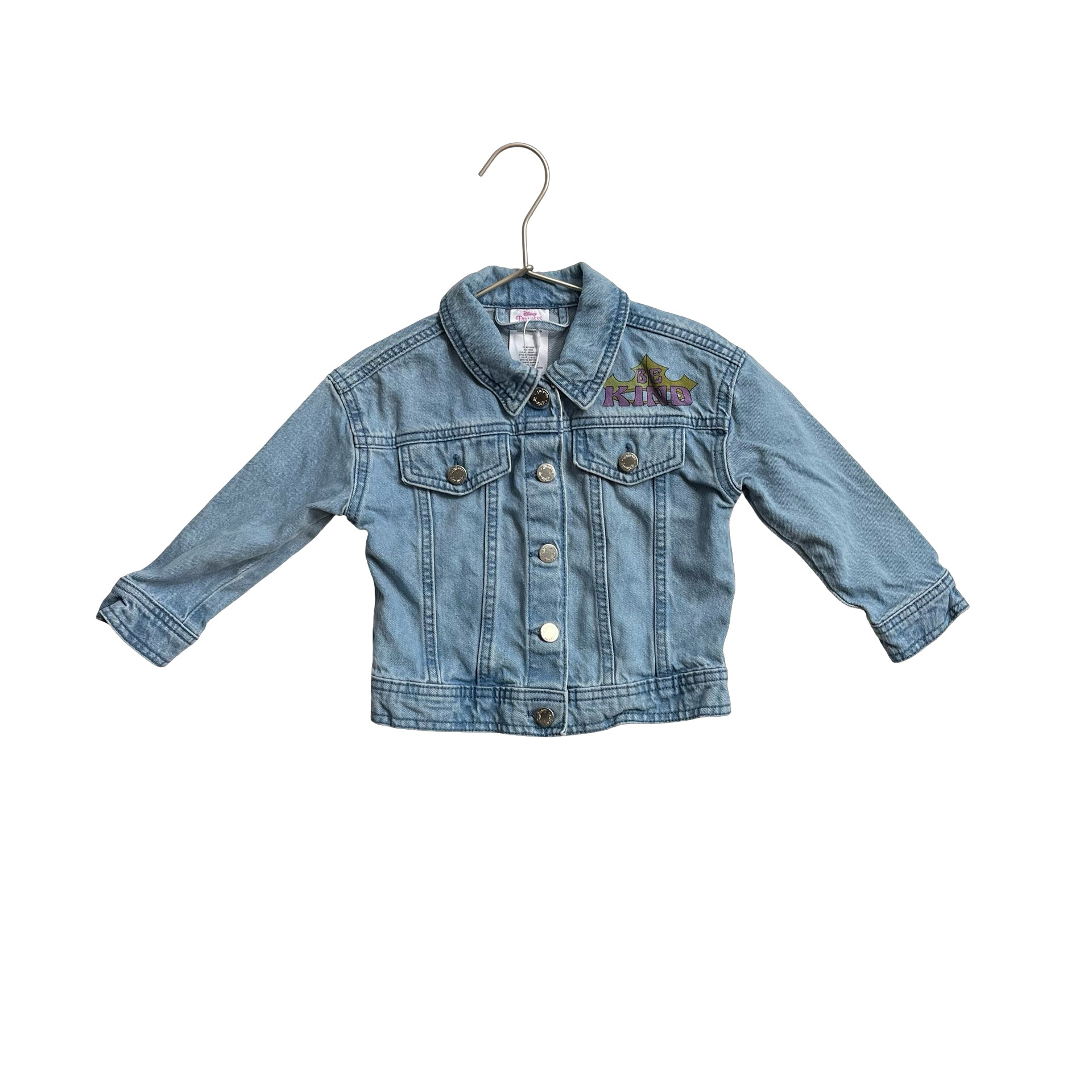 Disney Blue Princess 'Be Kind' Jean Jacket - Size 2 - Bounce Mkt