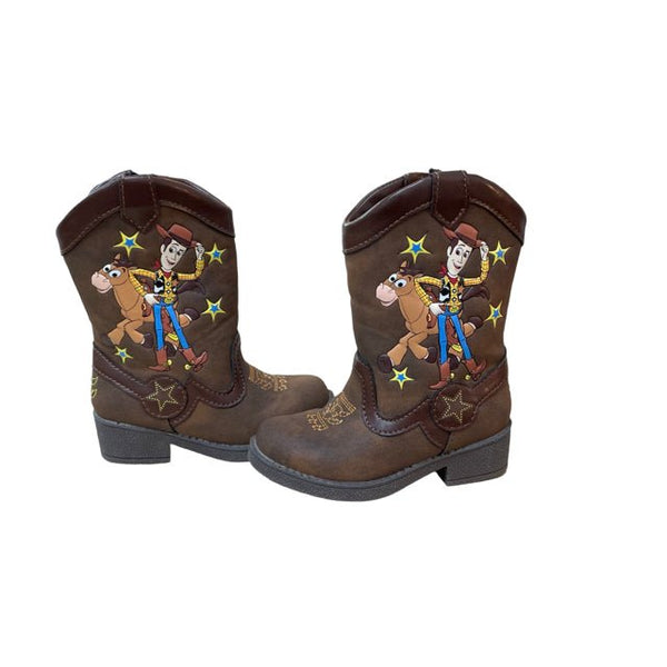 Disney Toy Story Brown Cowboy Boots Size 6