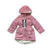 DKNY Pink & Ivory Quilted & Faux Fur Reversible Jacket with Tag - Size 12 Months - Bounce Mkt