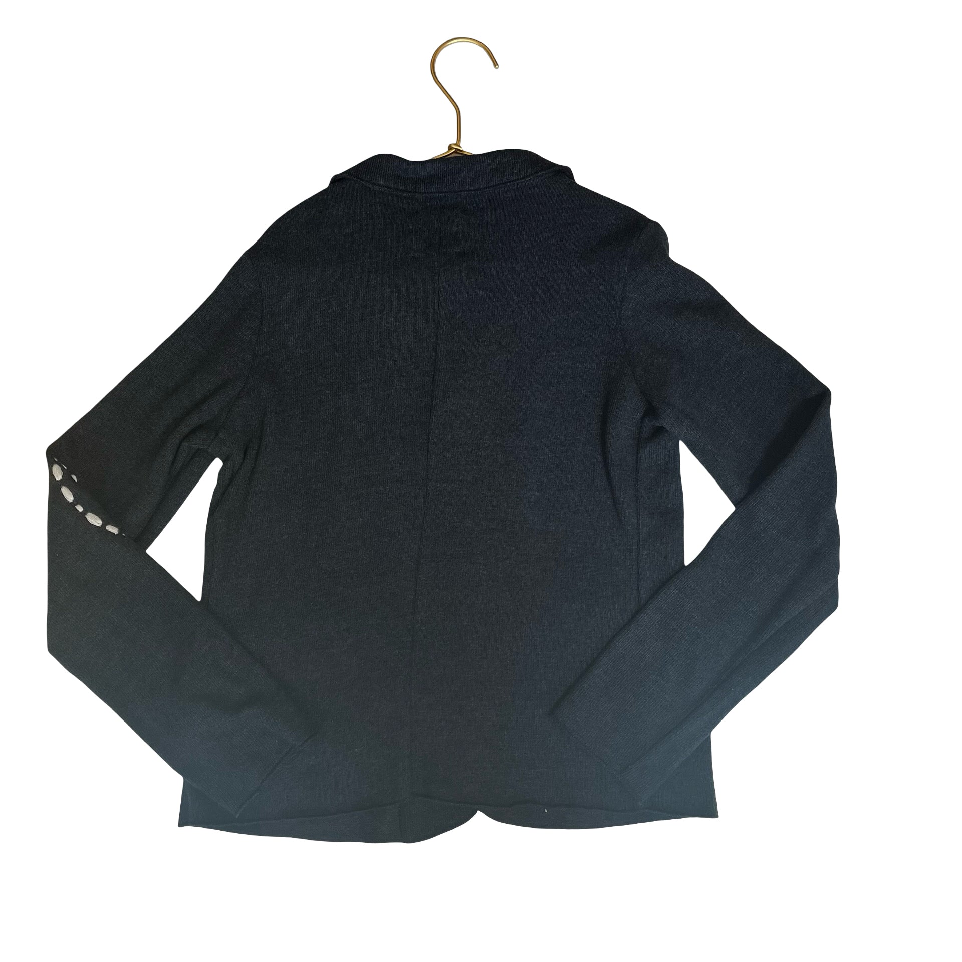 douuod Dark Gray Blazer - Style Cardigan - Size 10A - Bounce Mkt