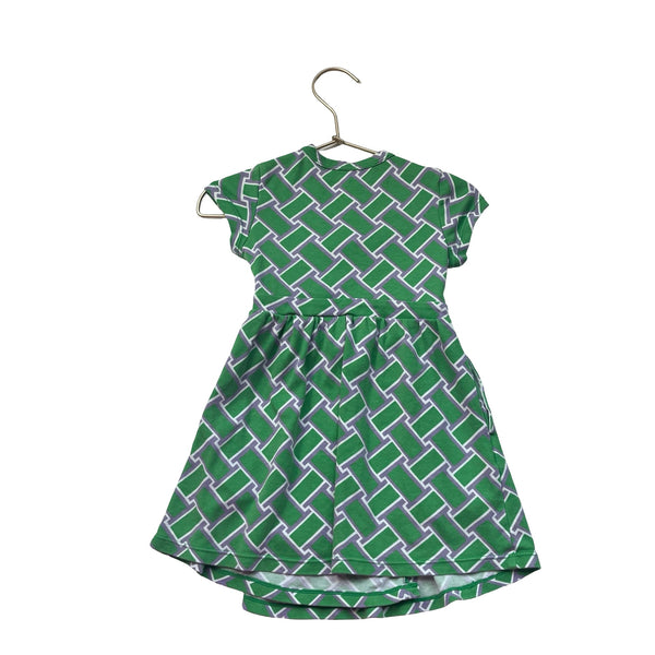 DVF for Target Green & Lavender Geo Pattern Faux Wrap Dress - Size 3T - Bounce Mkt