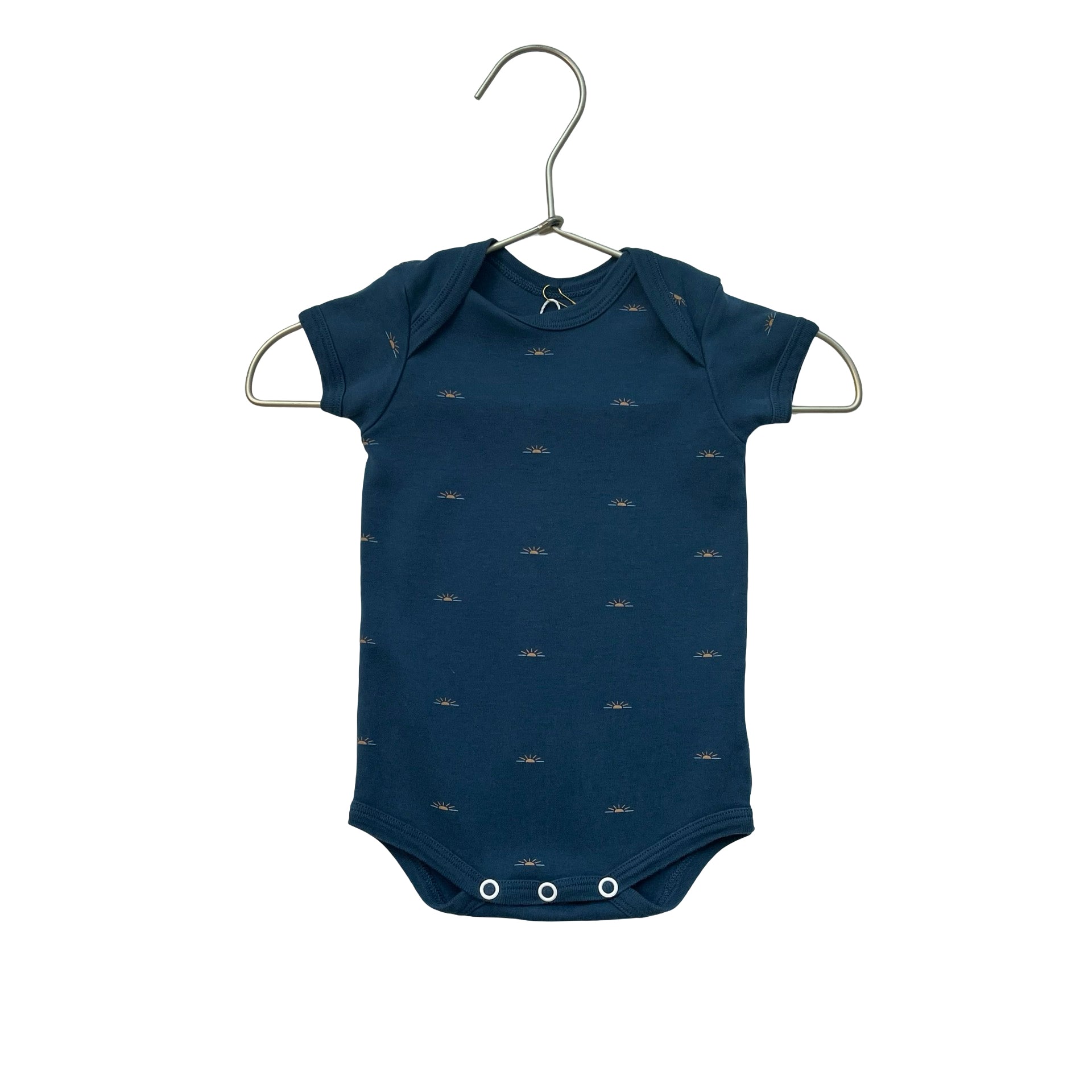 Faherty x Roller Rabbit  Navy Sunshine Onesie - Size 0-3 Months