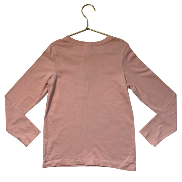 Hanna Andersson Pink Cat Graphic Shirt - Size 6-7