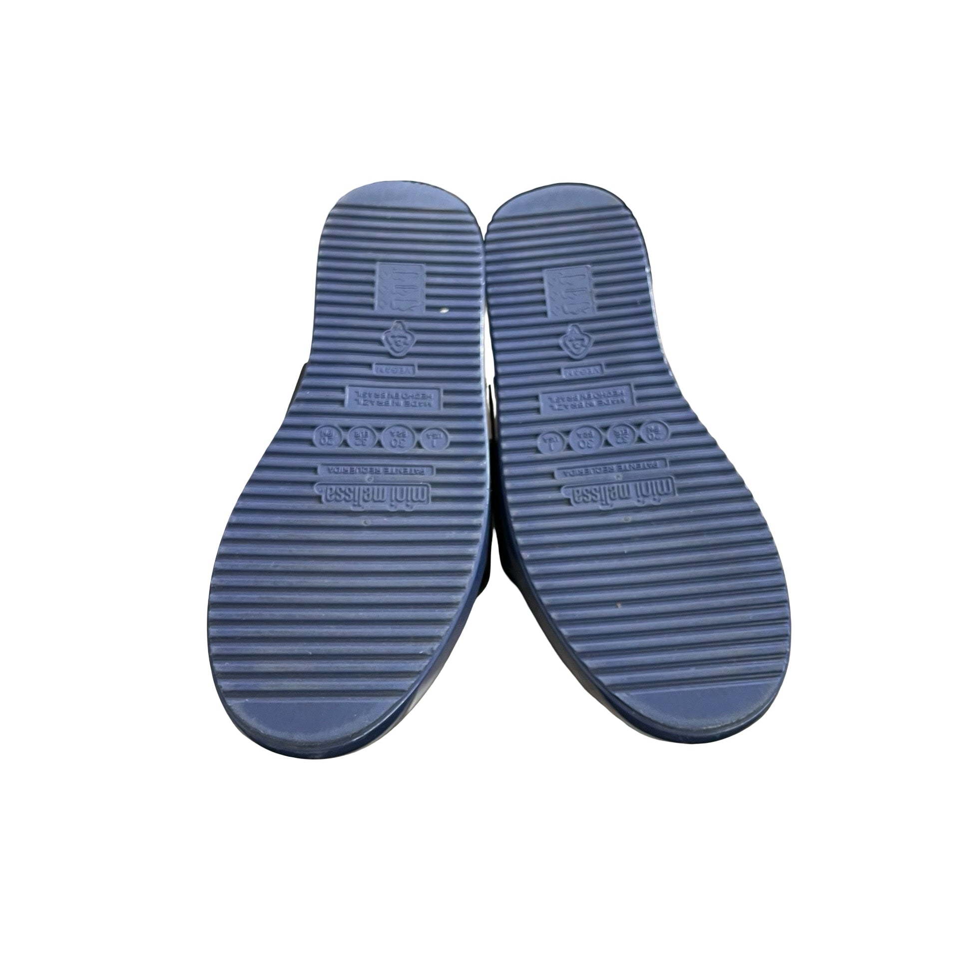 Mini Melissa Blue & Black 'Jelly Pop Sneaker' - Size 1Y Big Kid