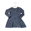 Hux Blue & Black Dot Terry Dress - Size 3