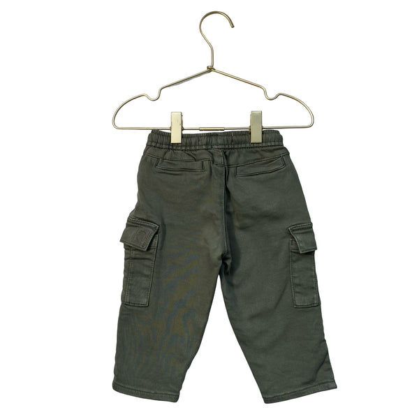 Zara Olive Green Cargo Pants - Size 9-12 Mo