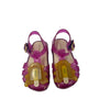 Mini Melissa Pink & Yellow Popsicle Jelly Sandals - Size 7