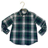 Crewcuts Green, Navy, Ivory Tartan Plaid Button Down Shirt - Size 3