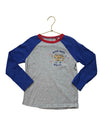 Mini Boden Gray & Blue 'Make Some Noise' Shirt - Size 6-7