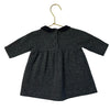 Play Up Black & White Pattern Knit Collar Dress - Size 6 Mo