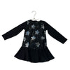 Andy & Evan Black & Silver Sequin Star Dress - Size 2T
