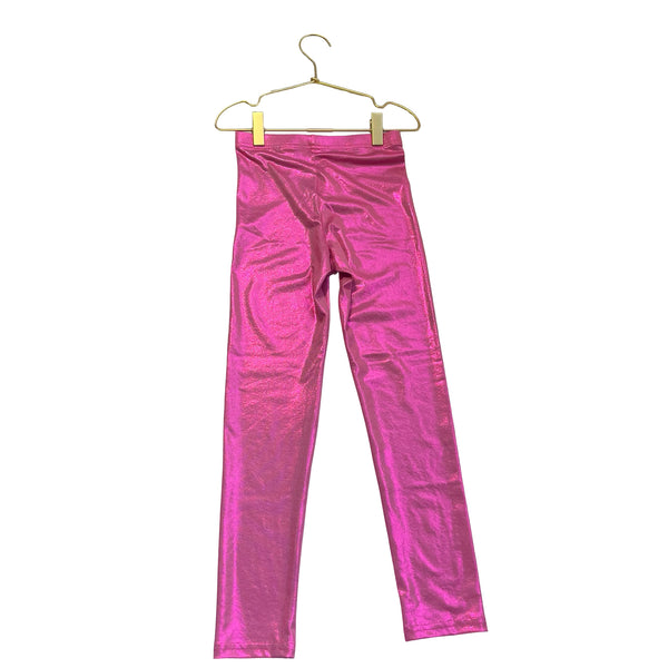 Old Navy Pink Metallic Leggings - Size M 8