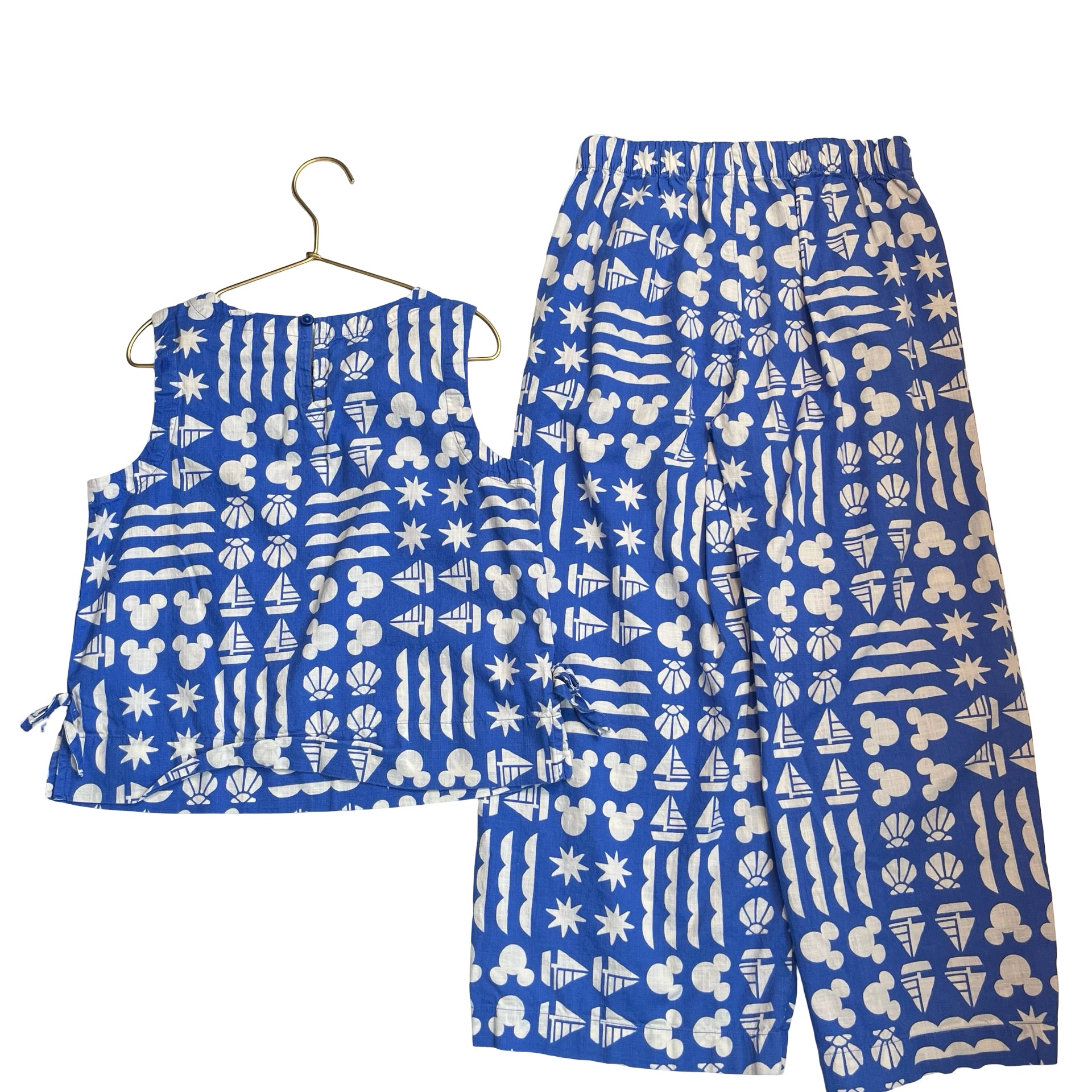 Hanna Andersson x Disney Blue Print & Top Set - Size 8