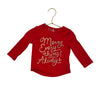 Old Navy Red & Silver 'Merry Everything & Always' Shirt - Size 12-18 Mo