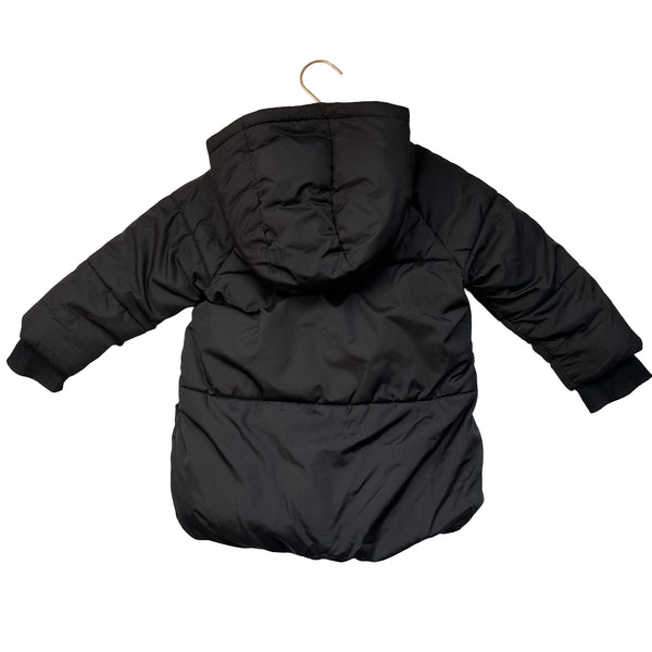Baby Gap Primaloft Black Hooded Puffer Coat - Size 3