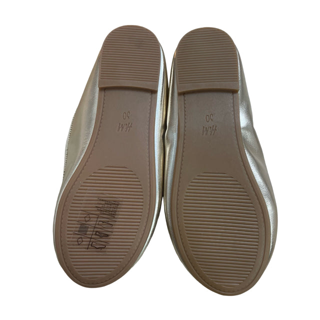 H&M Gold Ballet Flat Shoes - Size 12.5