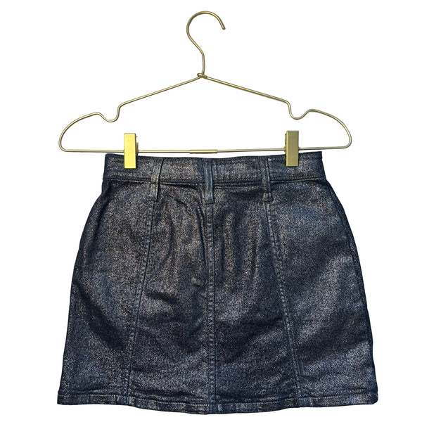 Gap Kids Navy Metallic Denim Skirt - Size 10