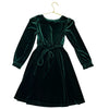 INC Green Velour Dress - Size M 7-8