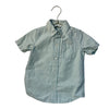 Janie and Jack Mint Green Linen-Cotton Button Down Shirt - Size 3