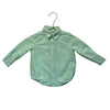 Janie and Jack Mint Green Linen-Cotton Button Down Shirt - Size 12-18 Mo
